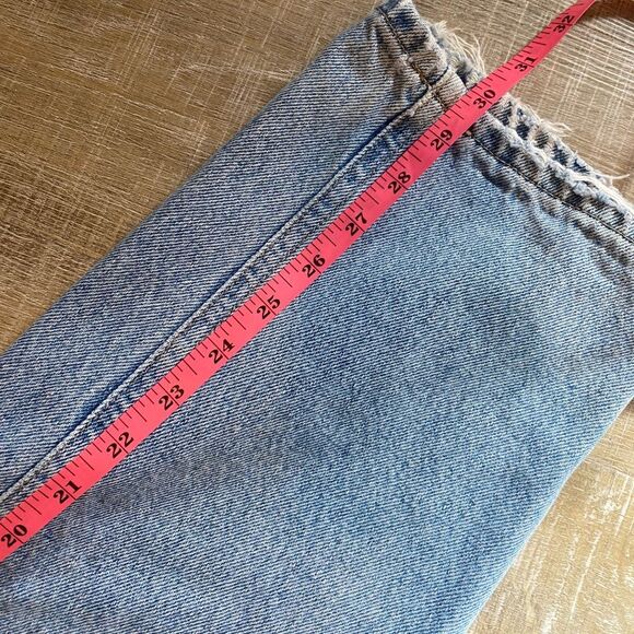 90s Vintage Calvin Klein CK Jeans Men’s 34 Straight Leg Light Wash Distressed - Picture 13 of 16